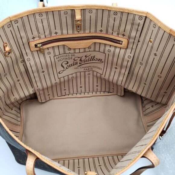 Louis Vuitton Neverfull GM Brown Monogram Canvas Shoulder Bag 890-070324 - Picture 10 of 15